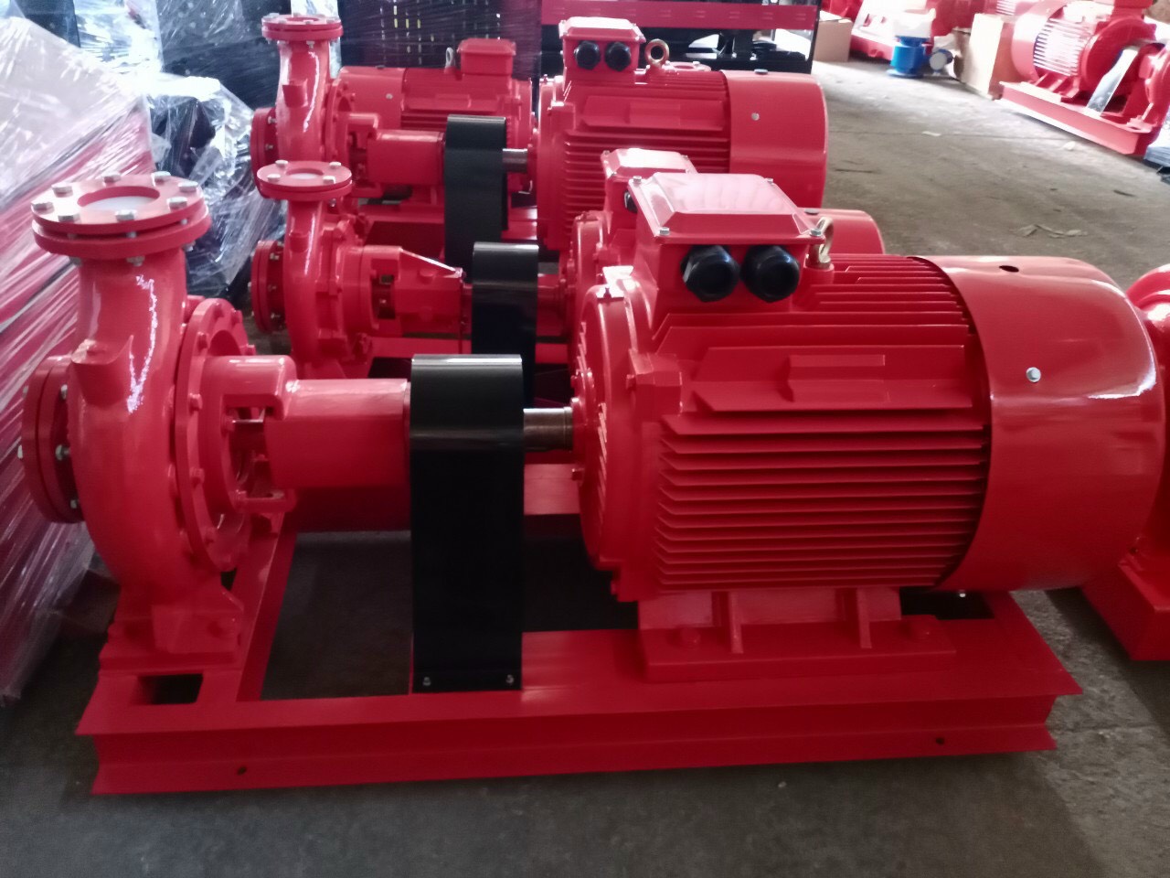 Bơm pccc Himawari động cơ điện đầu rời công suất 45KW giá mềm tại xưởng.